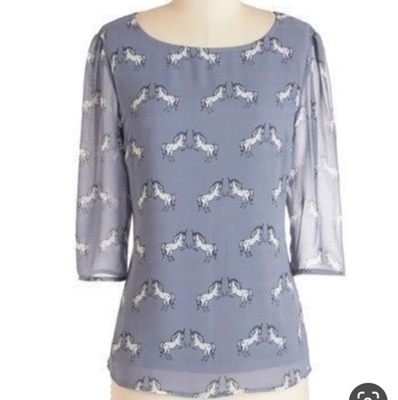 Modcloth Tops - Modcloth Sugarhill light purple unicorn top
